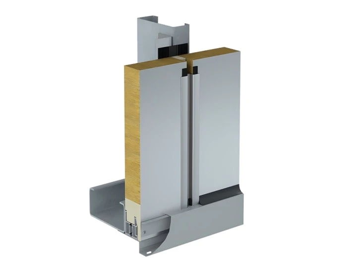Fire Rated Rock Wool Sandwich Panel Mineral Wool With PIR Side Sealing